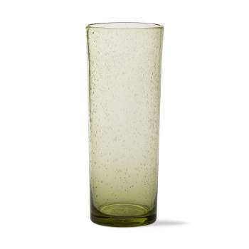 Tagltd Island Collection Claer Glass Short Tumber Drinkware With Cattail  Straw And Paper Weave Sleeve, 14 Oz. : Target