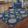 Cozumel Floral Patio Rug Blue/Green - 3 of 4