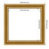 Amanti Art 30"x30" Parlor Gold Framed Magnetic Dry Erase Board - 4 of 4