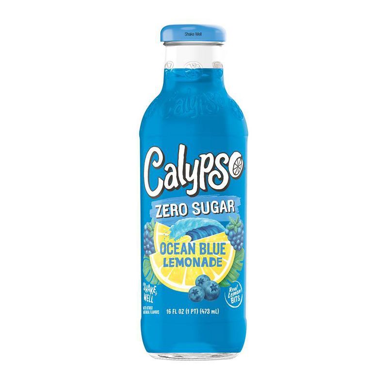 Calypso Light Ocean Blue Lemonade - 16 fl oz Glass Bottle, 1 of 5
