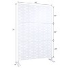 Vynxaria 48"L x 76"H Metal Privacy Screen Indoor/Outdoor Use, Weather Resistant, Elegant Design with Easy Setup - 2 of 4