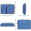360 protection laptop shoulder bag, 15-15.6 inch computer bag, side opening crossbody bag with 4 zippered pockets - 4 of 4