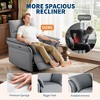 Swivel Rocker Chair for Adults, Double-Layer Armrests, Upholstered Chenille Fabric, for Living Room, Bedroom, Home Movie Theater - 3 of 4