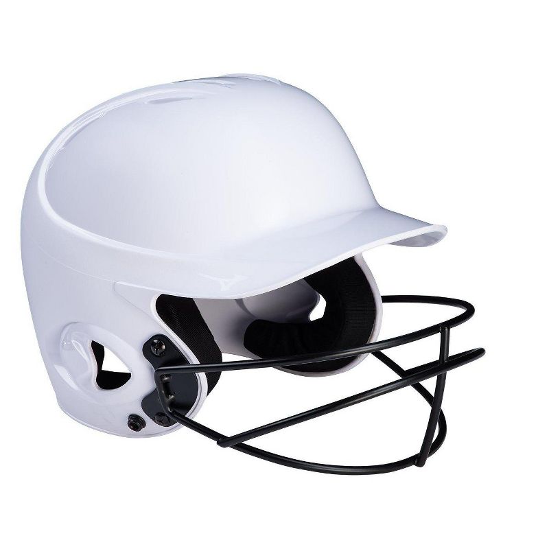 Mizuno Mvp Series Solid Batting Helmet With Fastpitch Softball Mask, 1 of 2