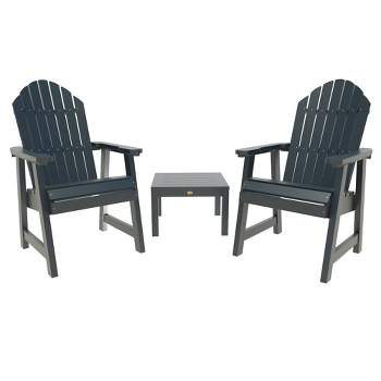 Hamilton 3pc Outdoor Set with Deck Chairs & Adirondack Side Table - highwood