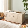 Boomer Double Pet Feeder W/ Drawer - Removable Stainless Steel Bowls - Cat/Dog - PET5701 - Safavieh Pets - 2 of 4