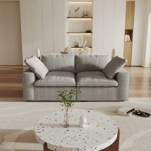 Modular Cloud Sectional Couch for Living Room, Love Seat Sofas, Modern Convertible Cloud Sofa, Cushion Covers Removable - 1 of 4