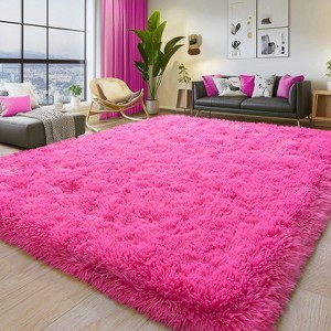LOVEVOOK Area Rugs for Living Room Bedroom, Non-Slip Fluffy Soft Shag Rug, Plush Carpet for Home Dorm Decor Aesthetic - 1 of 4