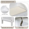 KTMBDW Storage Bench with Lift Top Storage, Entryway Bench with Comfy Seat and High Back, Rustic Solid Wood Bench for Bedroom, Hallway - 4 of 4