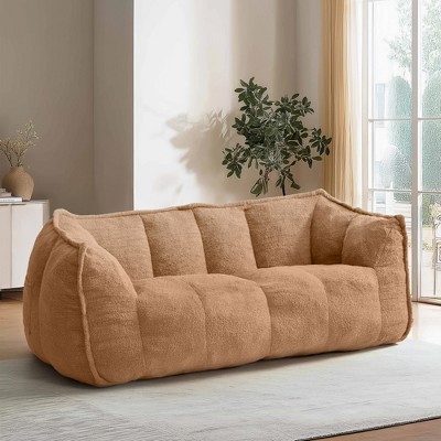 Teddy Fleece 2-Person Bean Bag Sofa