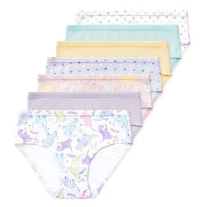 Lucky & Me Gracie Girls Organic Cotton Briefs Multiple Colors Multiple Sizes (7-Pack) - 1 of 4