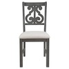 NicBex Round Dining Table Set for 4 Fabric Chairs with Special-shaped Table Legs, Storage Shelf for Dining Room - 2 of 4