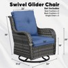 Gymojoy Outdoor Swivel Patio Chairs All-Weather Patio Swivel Glider Chairs Set of 2 - 2 of 4
