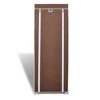 vidaXL Fabric Shoe Cabinet with Cover 22" x 11" x 64" Brown - 2 of 4