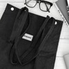 Wrapables Corduroy Tote Bag, Casual Everyday Shoulder Handbag, 2pc Black/Brown - 4 of 4