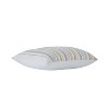 VCNY 14"x20" Oversize Tufted Boho Striped Cotton Lumbar Throw Pillow Gray: Yellow Accents, Tassels, Indoor Use - 3 of 4
