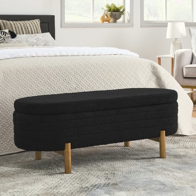 KTMBDW Ottoman with Storage, Rectangular Extra Long Storage Bench for Bedroom and Living Room
