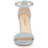 Allegra K Women's Adjustable Buckle Ankle Strap High Chunky Heels Sandals - 2 of 4