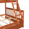 PAGED Full Size Loft Bed with Desk, Modern Wooden Bed Frame with Shelves, Wardrobe and Storage Stair for Bedroom - 4 of 4