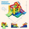 Costway Colorful Rainbow Kids Inflatable Bounce Castle with 50 Ocean Balls & 735W Blower - 3 of 4