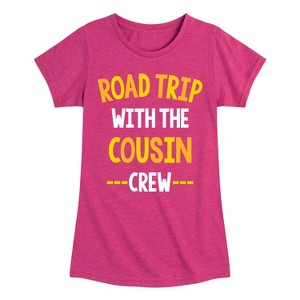 Girls' - Instant Message - Road Trip With The Cousin Crew Fitted Short Sleeve Graphic T-Shirt - 1 of 4