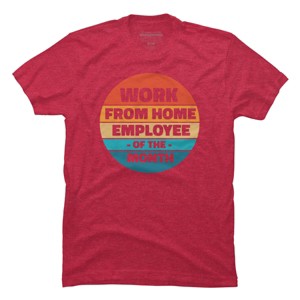 Men's Design By Humans Home office - employee of the month By RandomDudeArt T-Shirt - 1 of 4