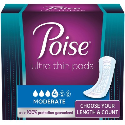Poise Ultra Thin Postpartum Incontinence Pads - Moderate Absorbency