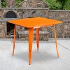 Flash Furniture Commercial Grade 31.5" Square Metal Indoor-Outdoor Table - 2 of 2