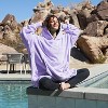 Catalonia Woman Blanket Hoodie Oversized Sweatshirt, Comfy Fleece Pullover Longe Sleeve, One Size Fits All, Gift Woman Wife - 3 of 4
