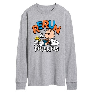 Men's - Peanuts - Rerun And Friends Long Sleeve Graphic T-Shirt - 1 of 4
