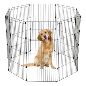 IRIS USA Exercise 8 Panel Wire Metal Pet Playpen for Dog - 1 of 4