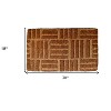 HomeRoots 18" X 30" Brown Coir Outdoor Door Mat - 3 of 4