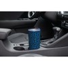 Elanze Designs 20 oz Stainless Steel On the Go Insulated Travel Tumbler With Push Top Lid, Black Cheetah Leopard Print Blue - 3 of 4