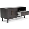 59" Brymont TV Stand for TVs up to 63" Black/Gray - Signature Design by Ashley: Mid-Century Entertainment Center with Storage - 3 of 4