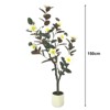 Artificial Magnolia Tree, Faux Flower Plant in Pot with Realistic Leaves & Flowers, Fake Magnolia Tree Blooming Floral Plant For Garden Office - 3 of 4