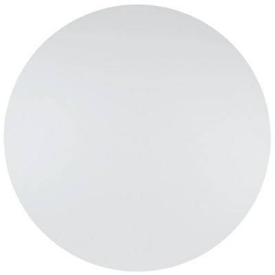 Canvas 47" White Round Ash Wood Dining Table