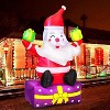 Christmas Inflatable Santa Claus (6Ft),Xmas Blow Up Yard Decor with Lights,Tethers & Stakes,Perfect for Outdoor Yard,Garden - 3 of 4