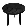 NicBex 18"W Metal End Table with Metal Legs and Grooved Design Side Table Nightstand for Living Room - 3 of 4