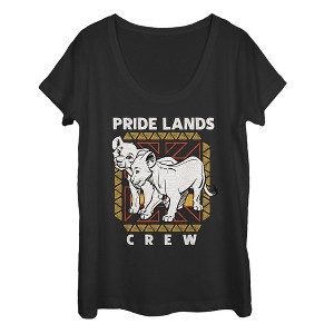 Women's Lion King Simba & Nala Pride Lands Crew Scoop Neck - 1 of 3
