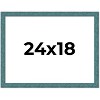 PosterPalooza | Simple Blue Picture Frame - UV Acrylic, Backing Board, Hanging Hardware Included - 2 of 4