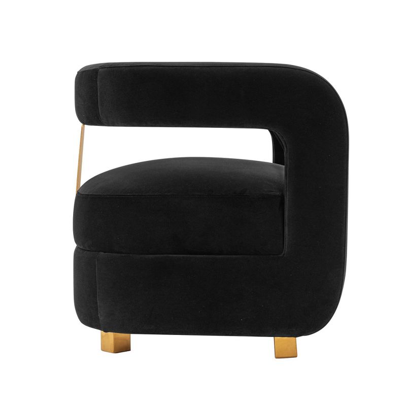 Amirah Modern Velvet Upholstered Accent Chair - Manhattan Comfort, 4 of 11