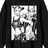 Jojo’s Bizarre Adventure Stone Ocean Jolyne & Jotaro Adult Black Crew Neck Long Sleeve Sweatshirt - 2 of 3
