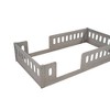 KTMBDW Twin Size Floor Bed Frame with Slats and Safety Guardrail, Wood Twin Size Montessori Floor Bed Fence, Montessori Beds for Kids - 4 of 4