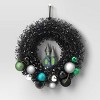 16" Lit Witchy Wreath with House Halloween Decorative Prop Black - Hyde and EEK! Boutique™ - 3 of 4