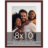 PosterPalooza | Brown Frame with White Photo Mat, UV Acrylic Front, Foam Board Backing, 60 Sizes Available - 2 of 4