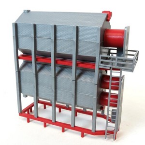Standi Toys 1/64 Red Plastic 2-High Stationary Grain Dryer ST050 ST50403RD - 1 of 1