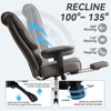 Efomao Big and Tall Office Chair 400lbs, PU Leather High Back Executive Office Chair with Footrest - 2 of 4