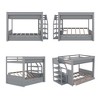 Full Size Convertible Wood Bunk Bed with Storage Staircase, Daybed, Bedside Table, and 3 Drawers - 4 of 4