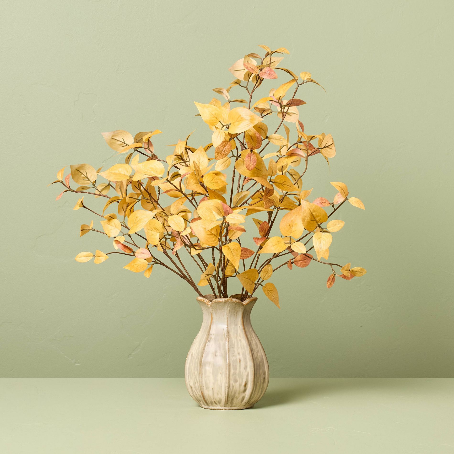 24" Golden Dogwood Artificial Fall Arrangement - Hearth & Hand™ with Magnolia
