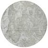 Ivory Taupe And Beige Abstract Washable Indoor Outdoor Area Rug - 4 of 4